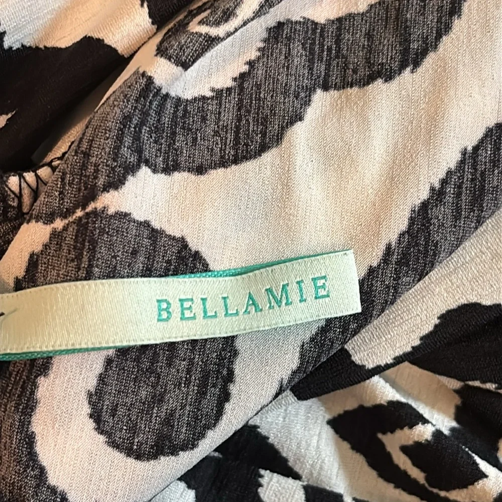 Bellamie- Black and White Patterned PalazzoPants size L - Picture 5 of 5
